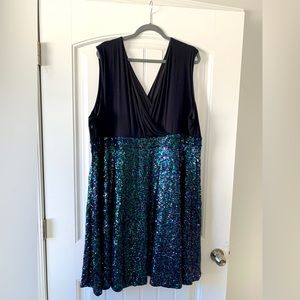NWT Torrid V-Neck Sequined Dress